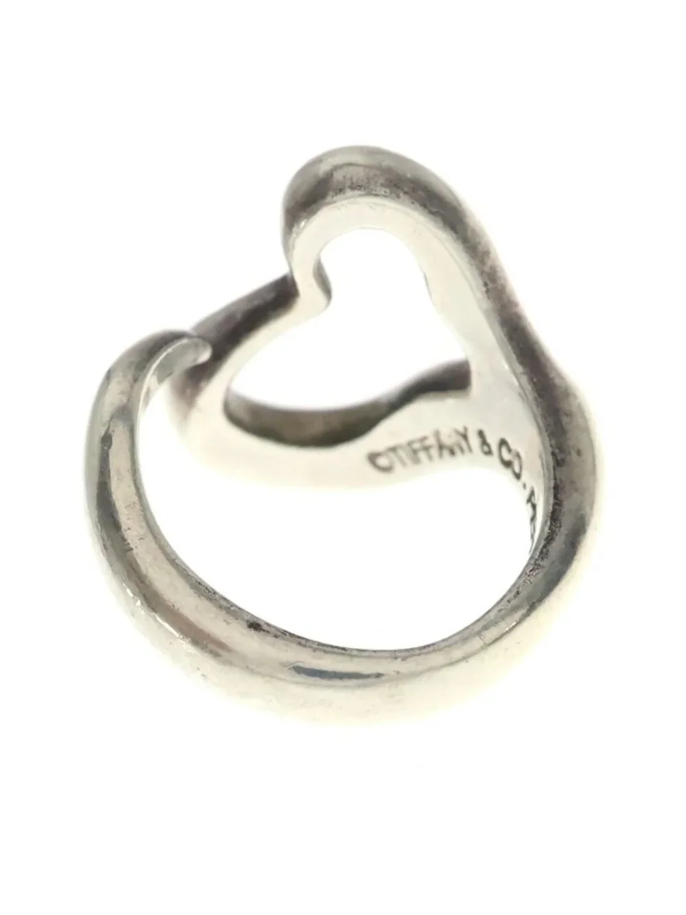 Tiffany & Co Open Heart Ring Silver